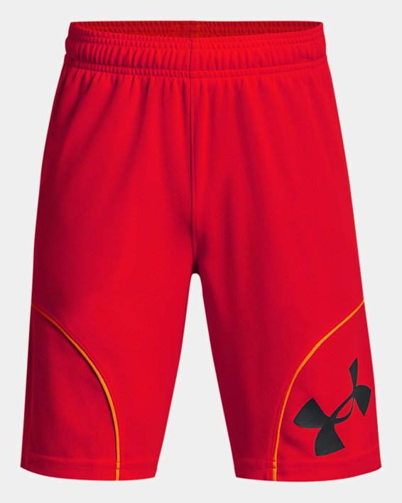 Boys' UA Perimeter Shorts, Red, pdpMainDesktop image number 0